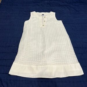 White windowpane dress